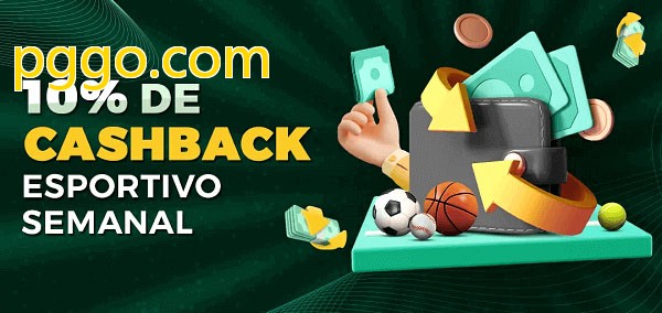 10% de bônus de cashback na pggo.com