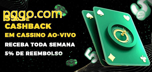 Promoções do cassino ao Vivo pggo.com